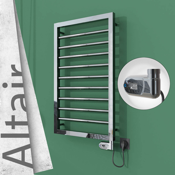Radiva - Altair Elektrikli Paslanmaz Çelik Havlupan 400x760 Ayna Polisaj (Thesis Termostat) 200W