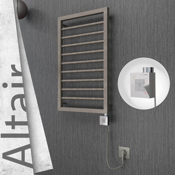 Radiva - Altair Elektrikli Paslanmaz Çelik Havlupan 400x760 Satin Polisaj (KTX1 Termostat) 200W Spiral Kablolu