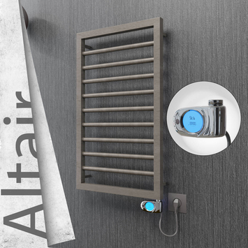 Radiva - Altair Elektrikli Paslanmaz Çelik Havlupan 400x760 Satin Polisaj (Musa Termostat) 200W