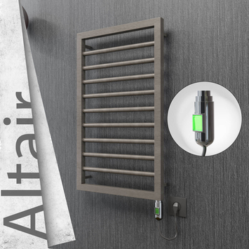 Radiva - Altair Elektrikli Paslanmaz Çelik Havlupan 400x760 Satin Polisaj (On/Off Düğmeli) 200W