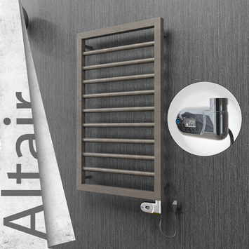Radiva - Altair Elektrikli Paslanmaz Çelik Havlupan 400x760 Satin Polisaj (Thesis Termostat) 200W