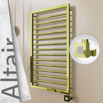 Radiva - Altair Elektrikli Paslanmaz Çelik Havlupan 500x1040 Altın (KTX1 Termostat) 300W