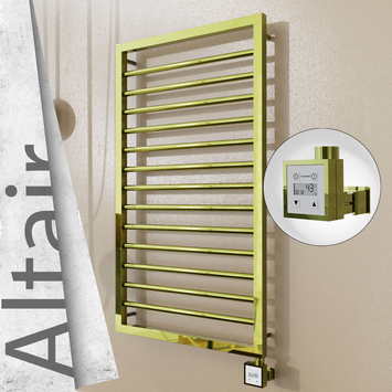 Radiva - Altair Elektrikli Paslanmaz Çelik Havlupan 500x1040 Altın (KTX3 Termostat) 300W