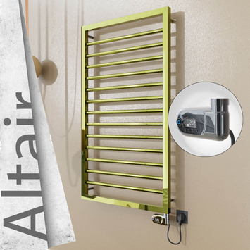 Radiva - Altair Elektrikli Paslanmaz Çelik Havlupan 500x1040 Altın (Thesis Termostat) 300W