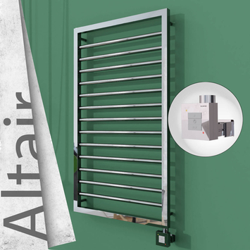 Radiva - Altair Elektrikli Paslanmaz Çelik Havlupan 500x1040 Ayna Polisaj (KTX1 Termostat) 300W
