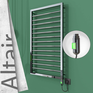 Radiva - Altair Elektrikli Paslanmaz Çelik Havlupan 500x1040 Ayna Polisaj (On/Off Düğmeli) 300W