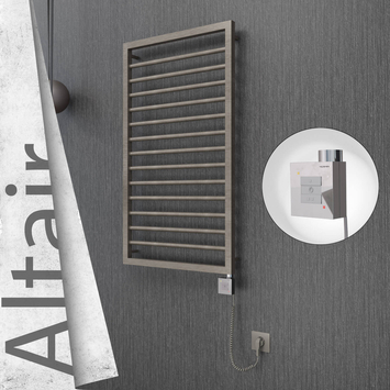 - ALTAIR Elektrikli Paslanmaz Çelik Havlupan 500x1040 Satin Polisaj (KTX1 Termostat) 300W Spiral Kablolu  - ALTAIR Elektrikli Paslanmaz Çelik Havlupan 500x1040 Satin Polisaj (KTX1 Termostat) 300W Spiral Kablolu