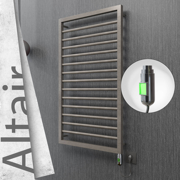 Radiva - Altair Elektrikli Paslanmaz Çelik Havlupan 500x1040 Satin Polisaj (On/Off Düğmeli) 300W