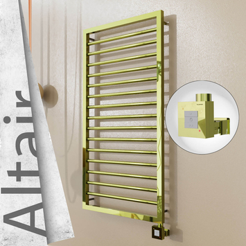 Radiva - Altair Elektrikli Paslanmaz Çelik Havlupan 500x1180 Altın (KTX1 Termostat) 300W