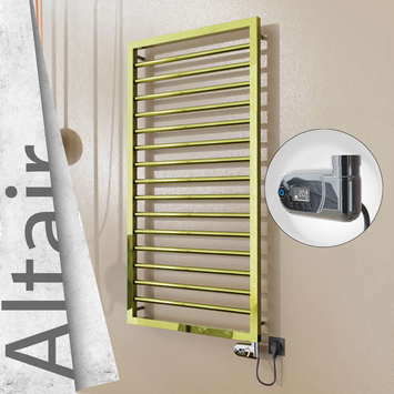 Radiva - Altair Elektrikli Paslanmaz Çelik Havlupan 500x1180 Altın (Thesis Termostat) 300W