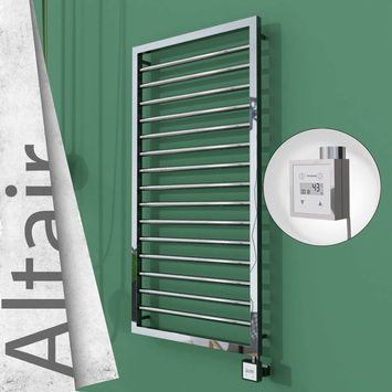 Radiva - Altair Elektrikli Paslanmaz Çelik Havlupan 500x1180 Ayna Polisaj (KTX3 Termostat) 300W