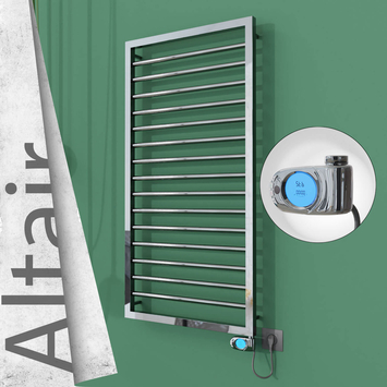 Radiva - Altair Elektrikli Paslanmaz Çelik Havlupan 500x1180 Ayna Polisaj (Musa Termostat) 300W