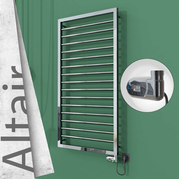 Radiva - Altair Elektrikli Paslanmaz Çelik Havlupan 500x1180 Ayna Polisaj (Thesis Termostat) 300W