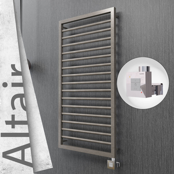 Radiva - Altair Elektrikli Paslanmaz Çelik Havlupan 500x1180 Satin Polisaj (KTX1 Termostat) 300W