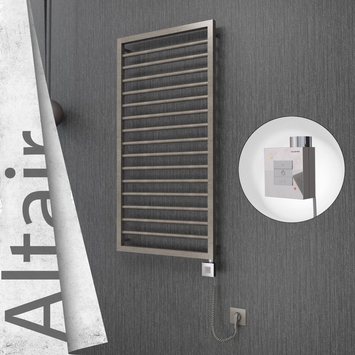 Radiva - Altair Elektrikli Paslanmaz Çelik Havlupan 500x1180 Satin Polisaj (KTX1 Termostat) 300W Spiral Kablolu