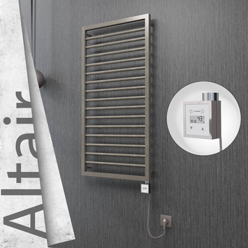 Radiva - Altair Elektrikli Paslanmaz Çelik Havlupan 500x1180 Satin Polisaj (KTX3 Termostat) 300W Spiral Kablolu
