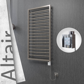 Radiva - Altair Elektrikli Paslanmaz Çelik Havlupan 500x1180 Satin Polisaj (KTX4 Termostat) 300W Spiral Kablolu