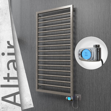 Radiva - Altair Elektrikli Paslanmaz Çelik Havlupan 500x1180 Satin Polisaj (Musa Termostat) 300W