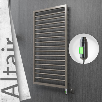Radiva - Altair Elektrikli Paslanmaz Çelik Havlupan 500x1180 Satin Polisaj (On/Off Düğmeli) 300W