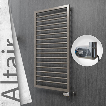 Radiva - Altair Elektrikli Paslanmaz Çelik Havlupan 500x1180 Satin Polisaj (Thesis Termostat) 300W