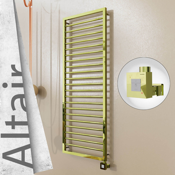 Radiva - Altair Elektrikli Paslanmaz Çelik Havlupan 500x1600 Altın (KTX1 Termostat) 600W