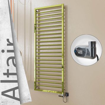 Radiva - Altair Elektrikli Paslanmaz Çelik Havlupan 500x1600 Altın (Thesis Termostat) 600W
