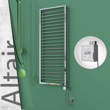Radiva - Altair Elektrikli Paslanmaz Çelik Havlupan 500x1600 Ayna Polisaj (KTX3 Termostat) 600W Spiral Kablolu