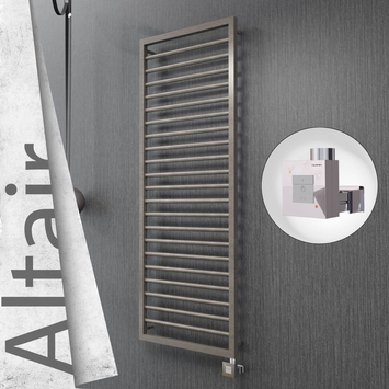Radiva - Altair Elektrikli Paslanmaz Çelik Havlupan 500x1600 Satin Polisaj (KTX1 Termostat) 600W