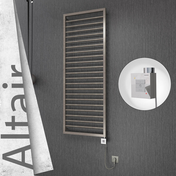 Radiva - Altair Elektrikli Paslanmaz Çelik Havlupan 500x1600 Satin Polisaj (KTX1 Termostat) 600W Spiral Kablolu