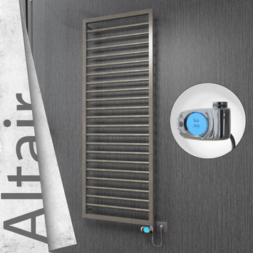 Radiva - Altair Elektrikli Paslanmaz Çelik Havlupan 500x1600 Satin Polisaj (Musa Termostat) 600W