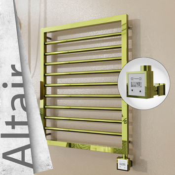 Radiva - Altair Elektrikli Paslanmaz Çelik Havlupan 500x760 Altın (KTX3 Termostat) 200W