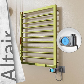 Radiva - Altair Elektrikli Paslanmaz Çelik Havlupan 500x760 Altın (Musa Termostat) 200W
