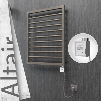 Radiva - Altair Elektrikli Paslanmaz Çelik Havlupan 500x760 Satin Polisaj (KTX3 Termostat) 200W Spiral Kablolu