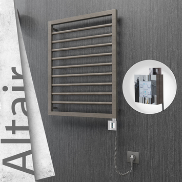 Radiva - Altair Elektrikli Paslanmaz Çelik Havlupan 500x760 Satin Polisaj (KTX4 Termostat) 200W Spiral Kablolu