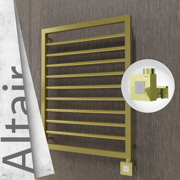 Radiva - Altair Elektrikli Paslanmaz Çelik Havlupan 500x760 Satine Altın (KTX1 Termostat) 200W