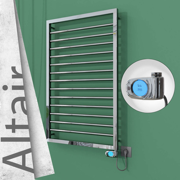Radiva - Altair Elektrikli Paslanmaz Çelik Havlupan 600x1040 Ayna Polisaj (Musa Termostat) 300W