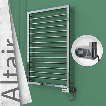 Radiva - Altair Elektrikli Paslanmaz Çelik Havlupan 600x1040 Ayna Polisaj (Thesis Termostat) 300W