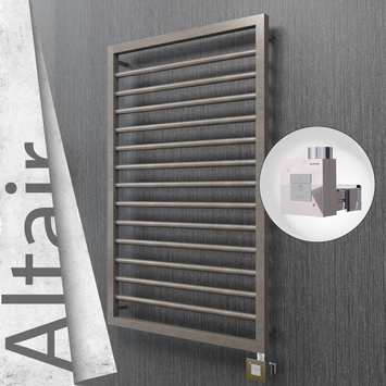 Radiva - Altair Elektrikli Paslanmaz Çelik Havlupan 600x1040 Satin Polisaj (KTX1 Termostat) 300W