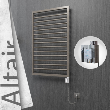 Radiva - Altair Elektrikli Paslanmaz Çelik Havlupan 600x1040 Satin Polisaj (KTX4 Termostat) 300W Spiral Kablolu