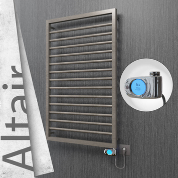 Radiva - Altair Elektrikli Paslanmaz Çelik Havlupan 600x1040 Satin Polisaj (Musa Termostat) 300W
