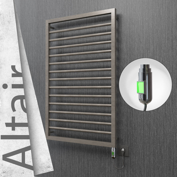 Radiva - Altair Elektrikli Paslanmaz Çelik Havlupan 600x1040 Satin Polisaj (On/Off Düğmeli) 300W