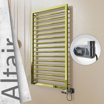 Radiva - Altair Elektrikli Paslanmaz Çelik Havlupan 600x1180 Altın (Thesis Termostat) 300W