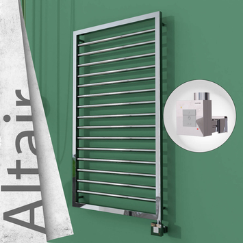 Radiva - Altair Elektrikli Paslanmaz Çelik Havlupan 600x1180 Ayna Polisaj (KTX1 Termostat) 300W