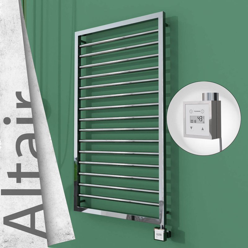 ALTAIR Elektrikli Paslanmaz Çelik Havlupan 600x1180 Ayna Polisaj (KTX3 Termostat) 300W