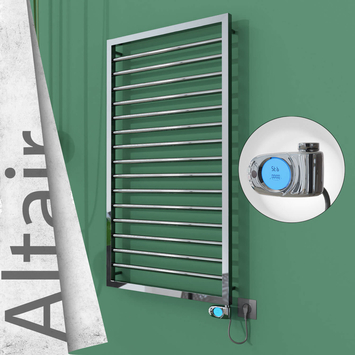Radiva - Altair Elektrikli Paslanmaz Çelik Havlupan 600x1180 Ayna Polisaj (Musa Termostat) 300W