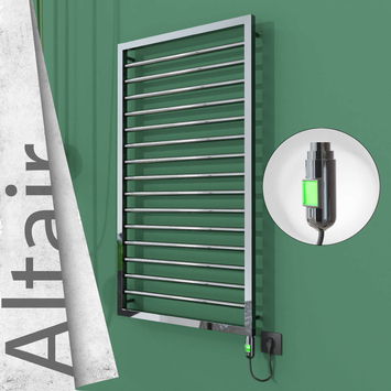 - ALTAIR Elektrikli Paslanmaz Çelik Havlupan 600x1180 Ayna Polisaj (On/Off Düğmeli) 300W  - ALTAIR Elektrikli Paslanmaz Çelik Havlupan 600x1180 Ayna Polisaj (On/Off Düğmeli) 300W