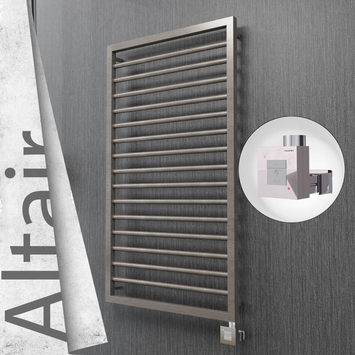 Radiva - Altair Elektrikli Paslanmaz Çelik Havlupan 600x1180 Satin Polisaj (KTX1 Termostat) 300W