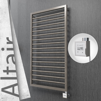 Radiva - Altair Elektrikli Paslanmaz Çelik Havlupan 600x1180 Satin Polisaj (KTX3 Termostat) 300W