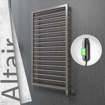 Radiva - Altair Elektrikli Paslanmaz Çelik Havlupan 600x1180 Satin Polisaj (On/Off Düğmeli) 300W