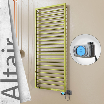 Radiva - Altair Elektrikli Paslanmaz Çelik Havlupan 600x1600 Altın (Musa Termostat) 600W